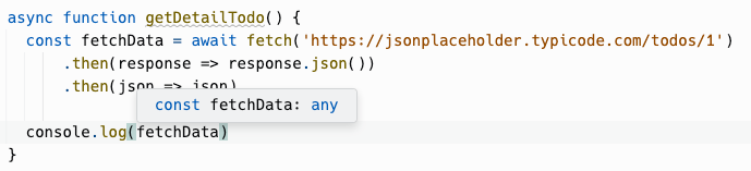 A type from a fetch that returned unknown data.