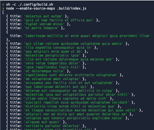 Result after we create a schema of API list todo